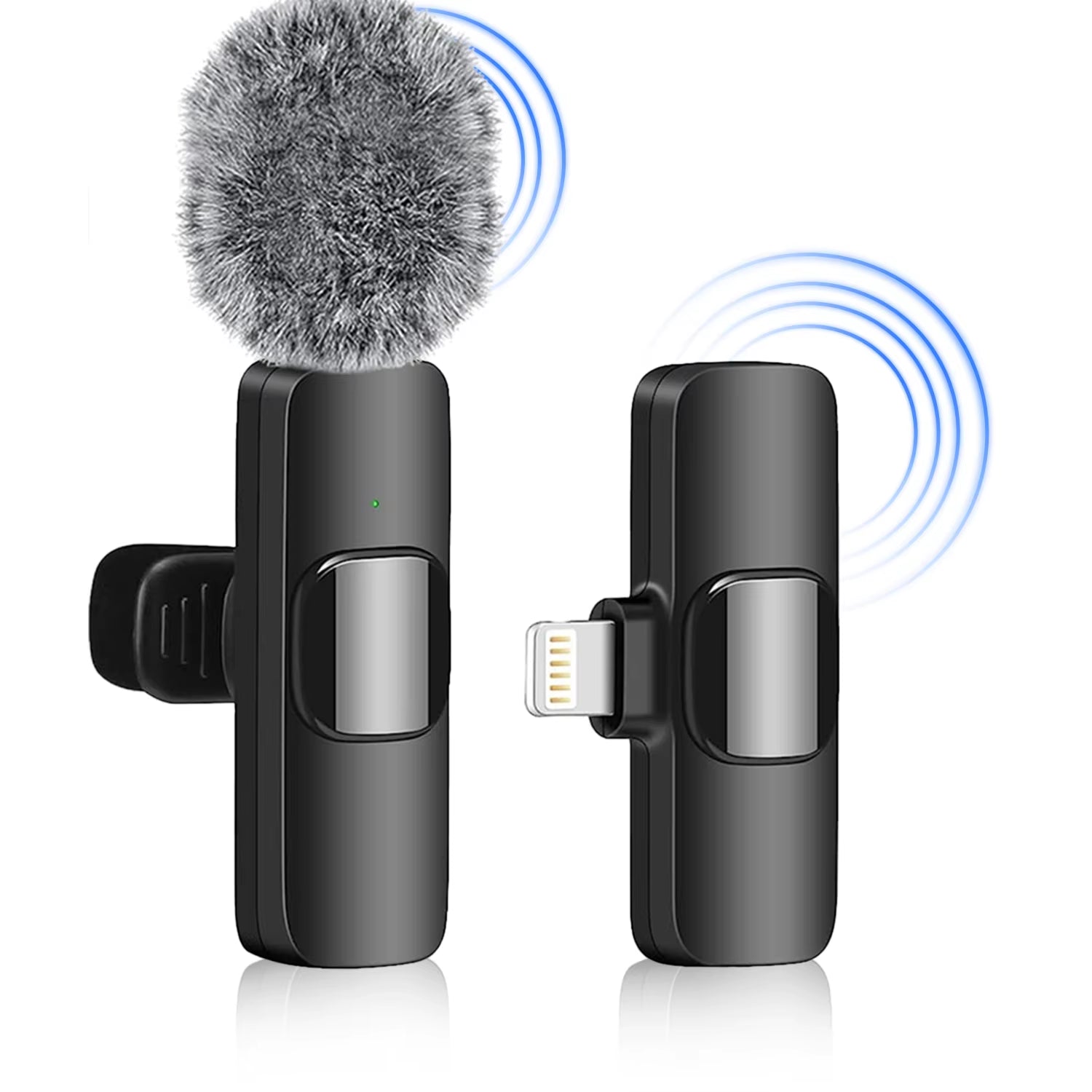 3 in 1 Wireless Lavalier Microphones for Iphone, Ipad, Android, Camera, USB-C Microphone, Mini Microphone with Noise Reduction F