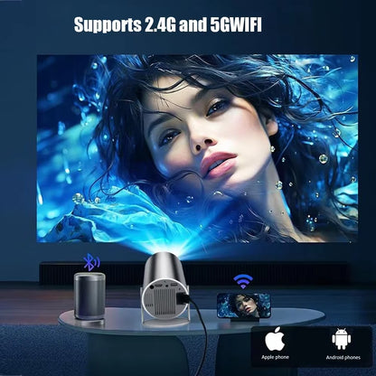 Hy300 plus Projector 4K Android 1080P 1280*720P Full HD Home Theater Video Mini Led Projector for Movies Upgraded Version