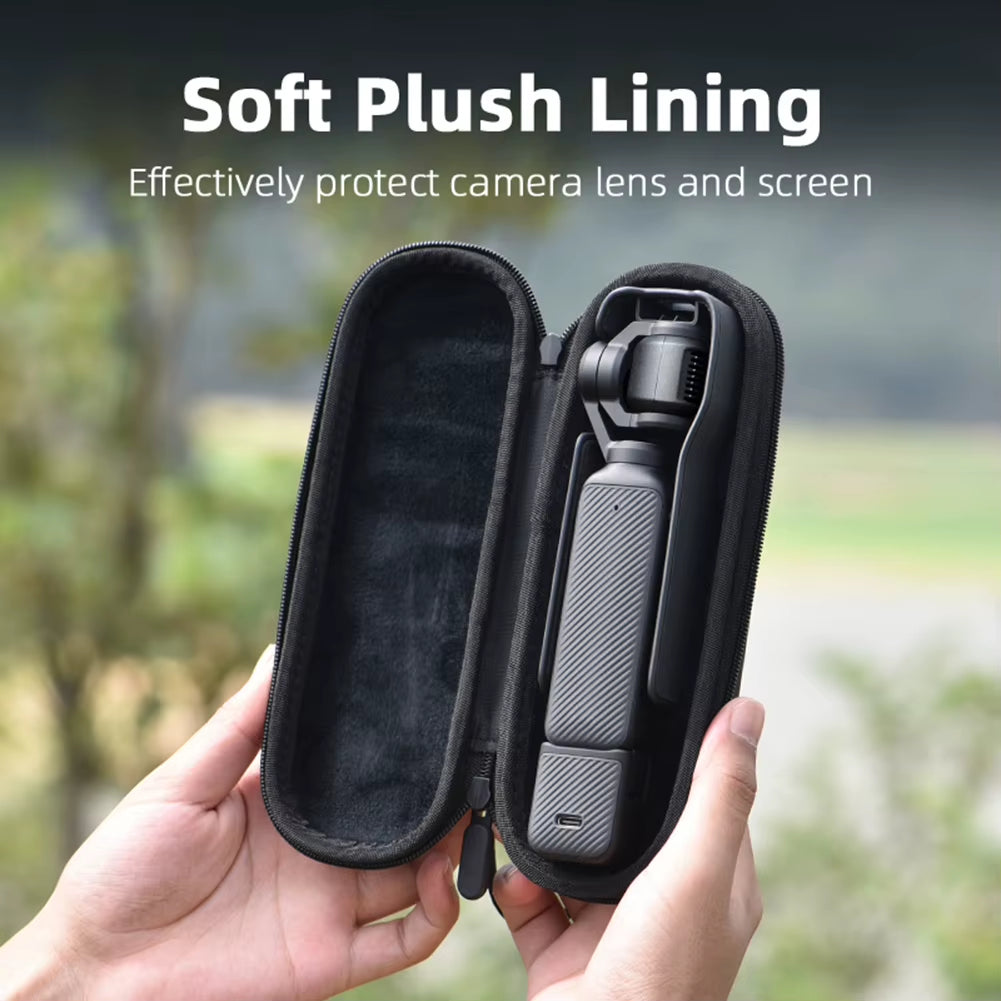 Carrying Case Camera Travel Protective Carrying Storage Bag with Hanging Strap Carabiner for  OSMO Pocket 3 Accessories