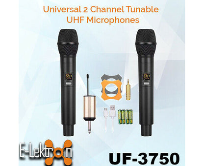 U-2 UHF Universal 2 Wireless Microphone System with Mini Plug Receiver