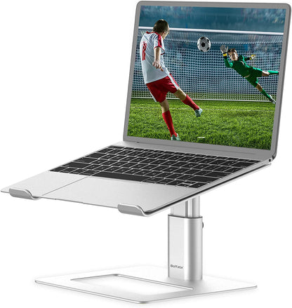 Laptop Stand, Ergonomic Aluminum Height Adjustable Computer Stand Laptop Riser Holder for Desk, Compatible with Macbook Pro/Air, Dell, Lenovo, HP, Samsung, More Laptops 11-17"