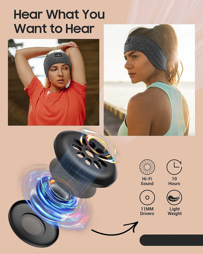 MUSICOZY Sleep Headphones Bluetooth Headband Wireless Music Headband Headphones,