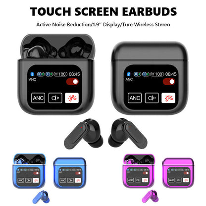 2024 Wireless Earbuds Stereo Bass Headphones Bluetooth 5.4 Earphone Touch Screen