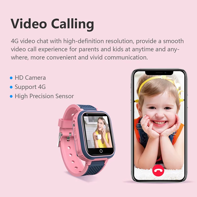 LT21 4G Smart Watch Kids GPS WIFI Video Call SOS IP67 Waterproof Child Smartwatch Camera Monitor Tracker Location Phone Watch