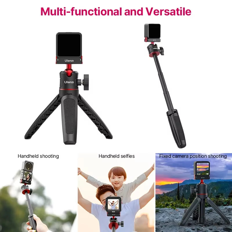 Ulanzi MT-50 Magnetic Tripod for  Osmo Action 5 4 3 Adjustable Underwater Selfie Stick Stand Mount Action Camera Accessories