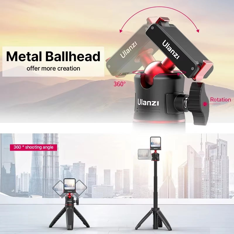 Ulanzi MT-50 Magnetic Tripod for  Osmo Action 5 4 3 Adjustable Underwater Selfie Stick Stand Mount Action Camera Accessories