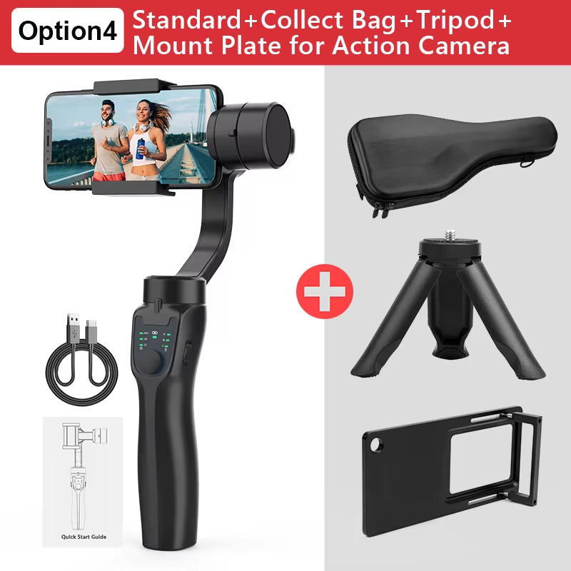 F8 3 Axis Gimbal Handheld Stabilizer for Phone Holder Video Record for Xiaomi Iphone Stabilizer Cellphone Gimbal Smartphone