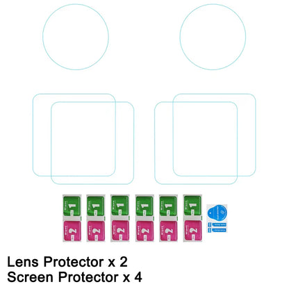 Tempered Glass Screen Protector for  Action 2 Lens Protection Protective Film for  Osmo Action 2 Camera Accessories