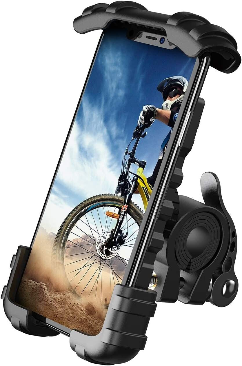 Bike Phone Holder Mount, Bicycle Mobile Holder - Lamicall Motorcycle Phone Holde